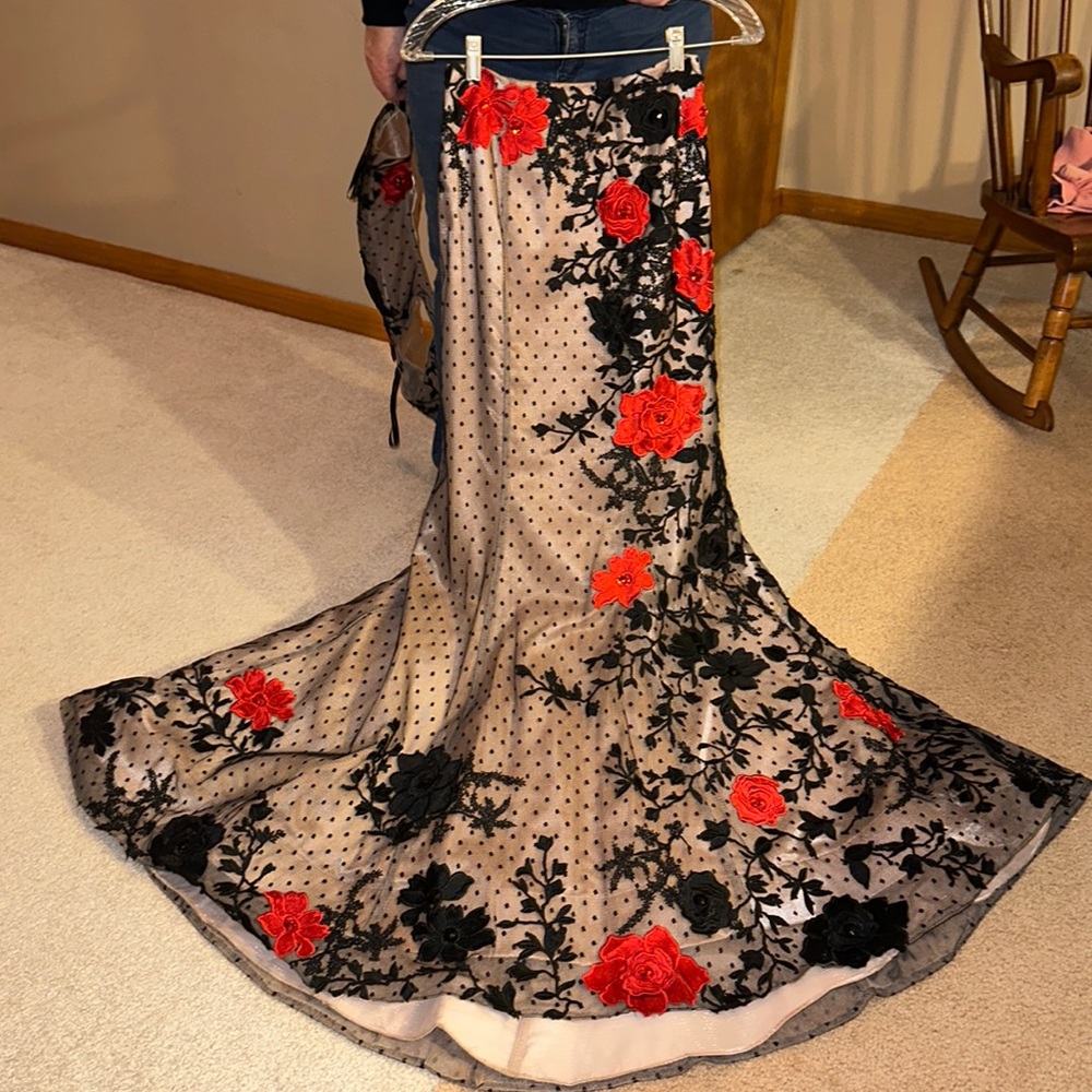 Two piece formal gown